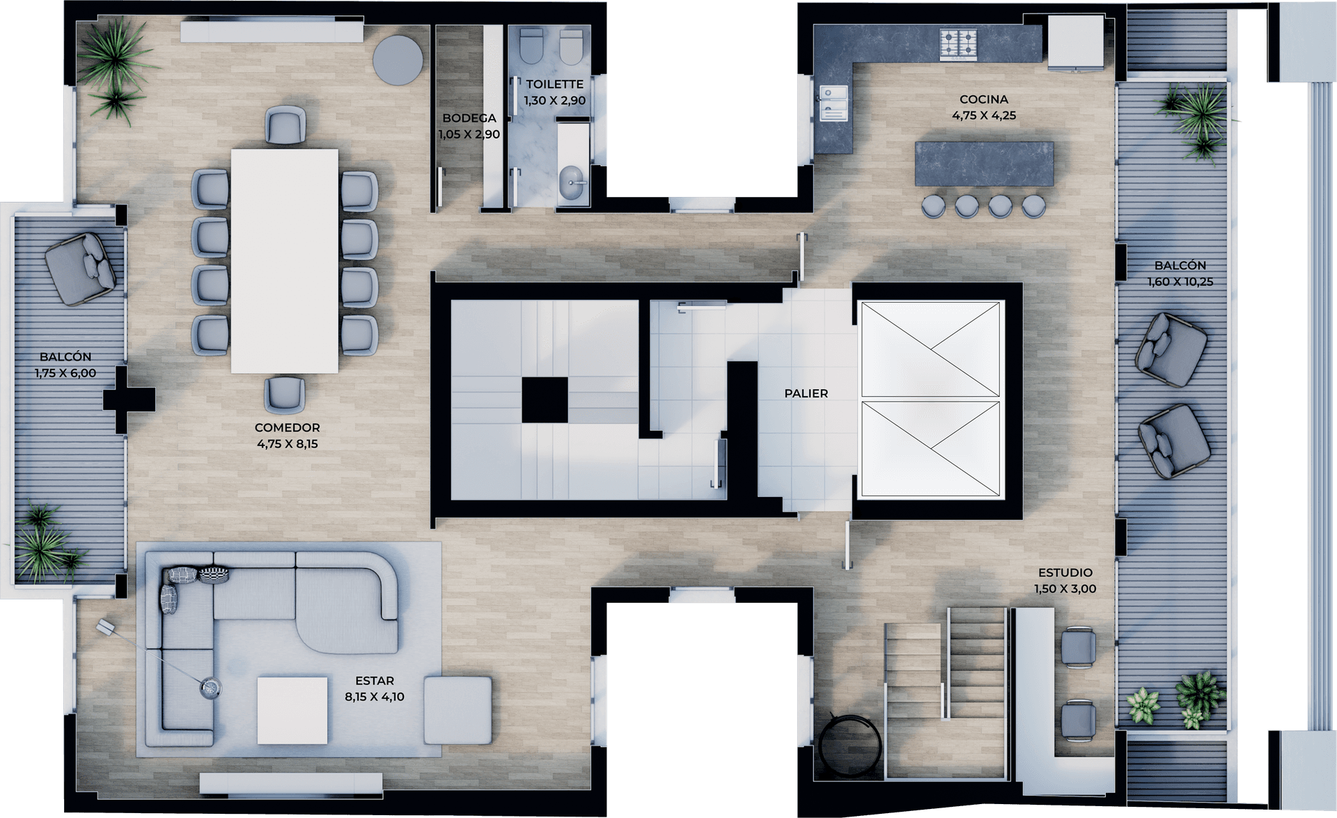 Torre Faro - Penthouse Triplex - Piso 24